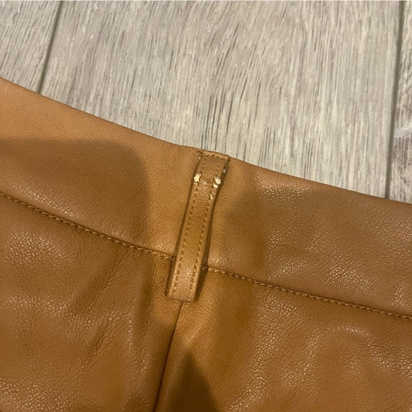 7 for all Mankind Faux Tan Leather Pants - Picture 8 of 8